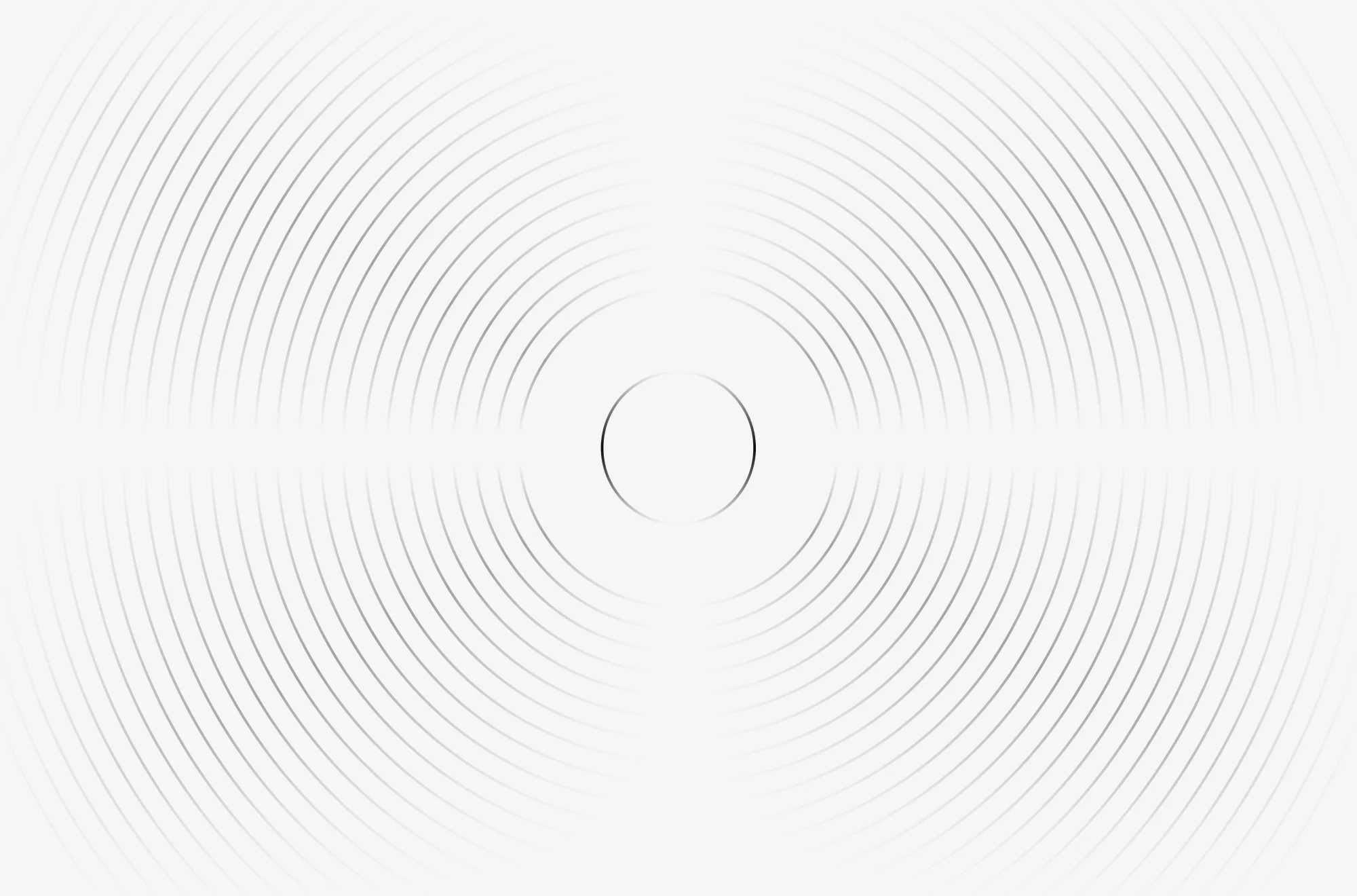 Concentric rings around a central circle on a light background